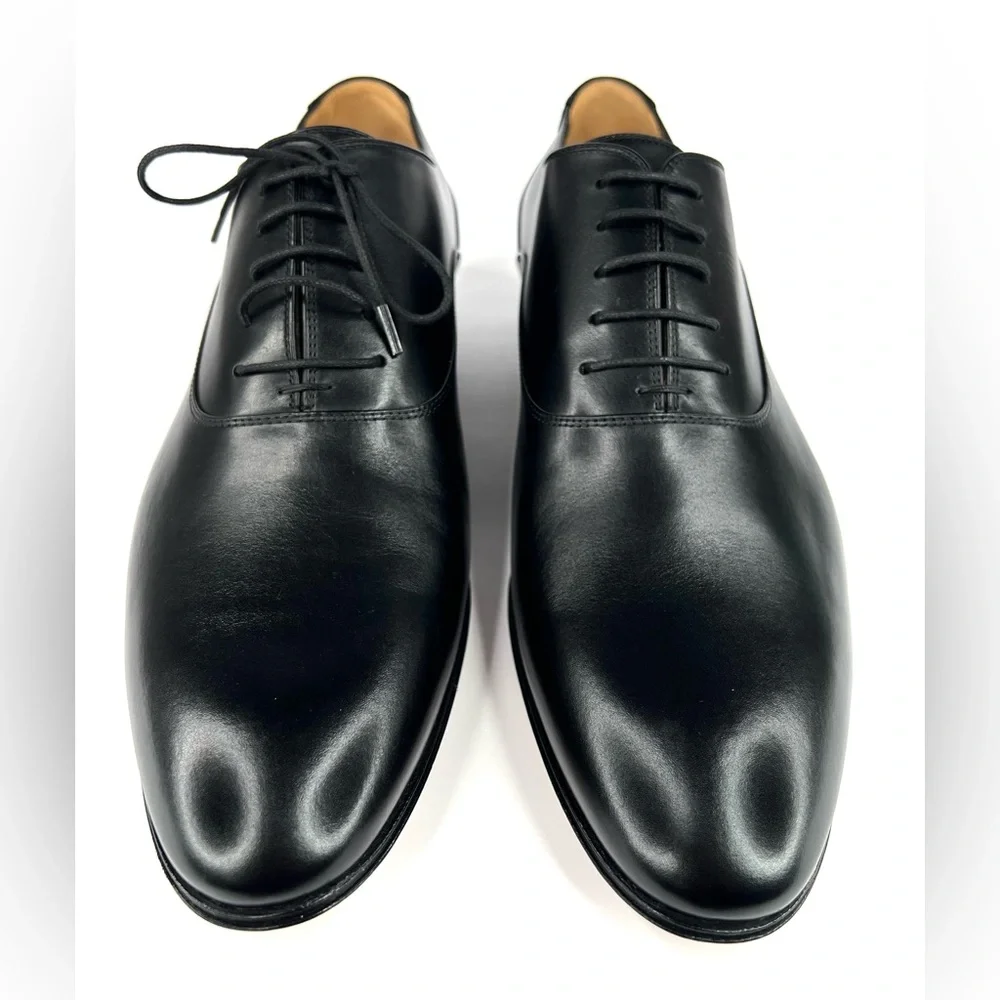 Gucci Adel Oxford Leather GG Logo Lace-up Loafers UK 12.5 - US 13 - EU 46.5 - Picture 4 of 11